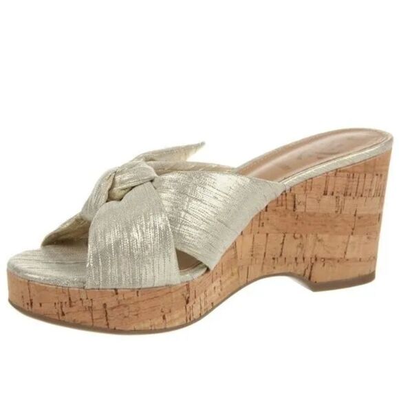 BRAND NEW SAM & LIBBY WEDGE CORK WEDGE HEEL SANDAL - Picture 13 of 16